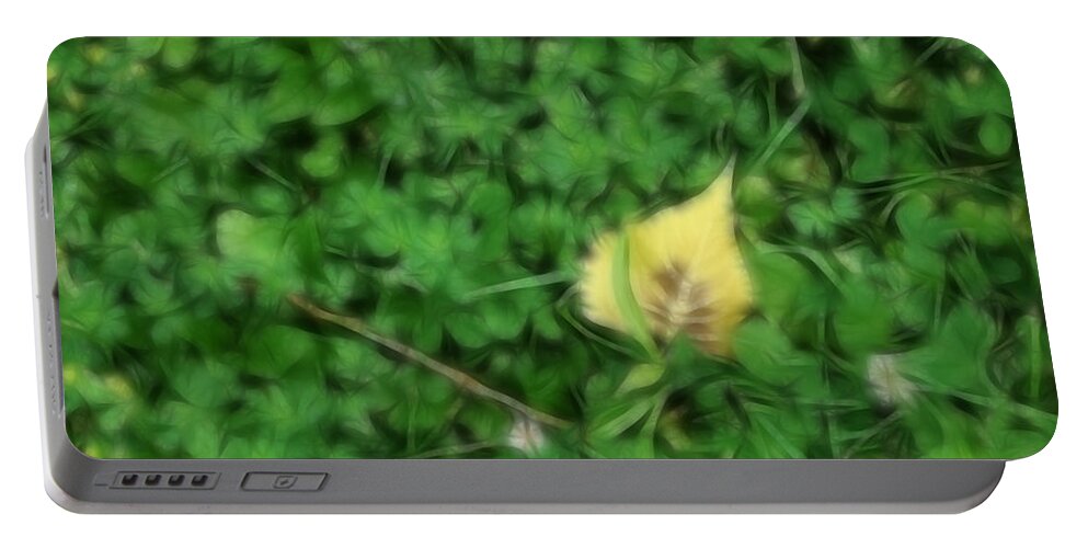 Green Portable Battery Charger featuring the photograph Dreamy Gardens 4 by Rhonda Barrett
