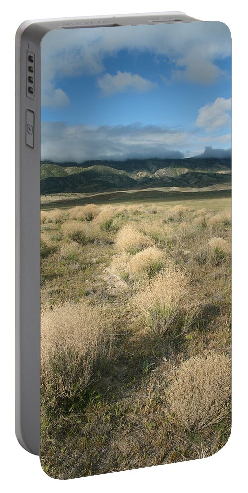 Feb0514 Portable Battery Charger featuring the photograph Dried Shrubs In Late Winter Carrizo by Kevin Schafer