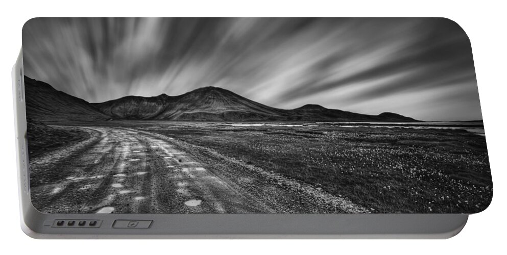 Landmannalaugar Portable Battery Charger featuring the photograph Drives You Wild by Evelina Kremsdorf