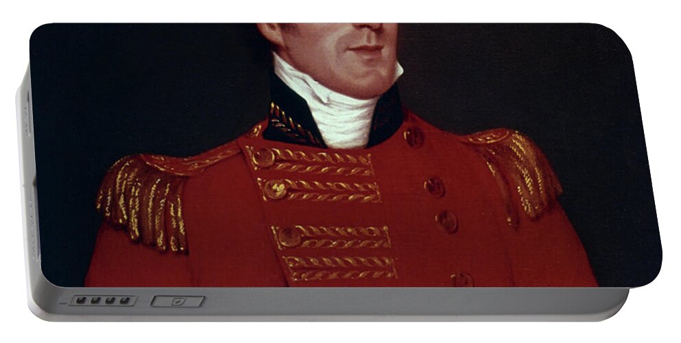 1804 Portable Battery Charger featuring the painting Duke Of Wellington (1769-1852) by Granger