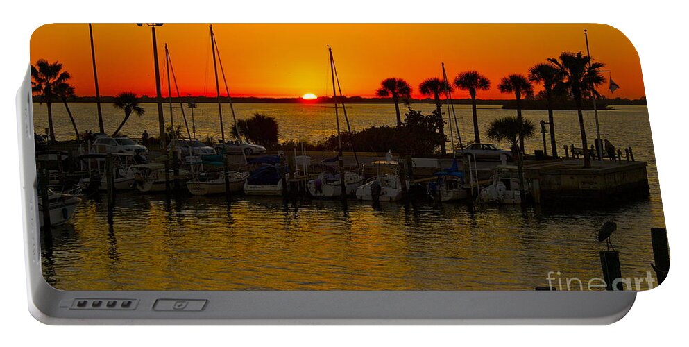 Sunset Portable Battery Charger featuring the photograph Dunedin Sunset by Alice Mainville
