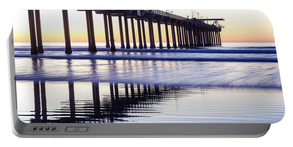 Scripps Pier Portable Battery Charger featuring the photograph Dusk At Scripps Pier by Priya Ghose