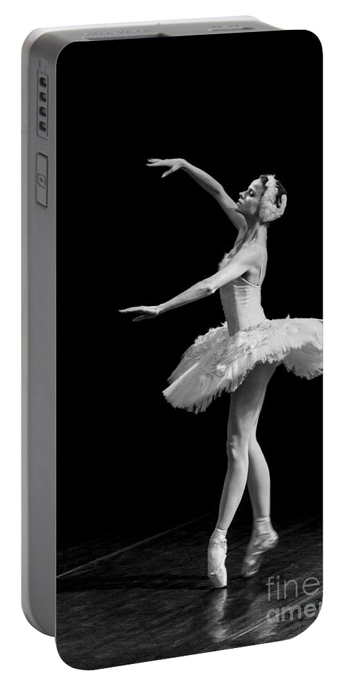 Clare Bambers Portable Battery Charger featuring the photograph Dying Swan 8. by Clare Bambers