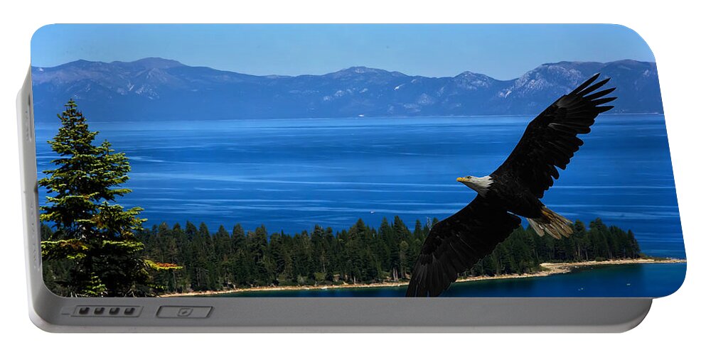 Eagle Lake Tahoe Portable Battery Charger featuring the photograph Eagle Lake Tahoe by Randall Branham