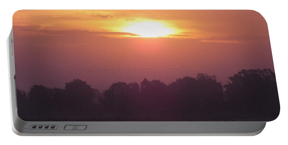 Louisiana Portable Battery Charger featuring the photograph Early Morning Risers by John Glass
