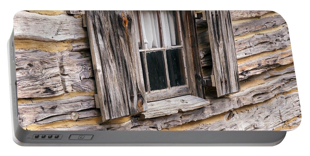 Wimberley Portable Battery Charger featuring the photograph Early Texan Cabin by Bob Phillips