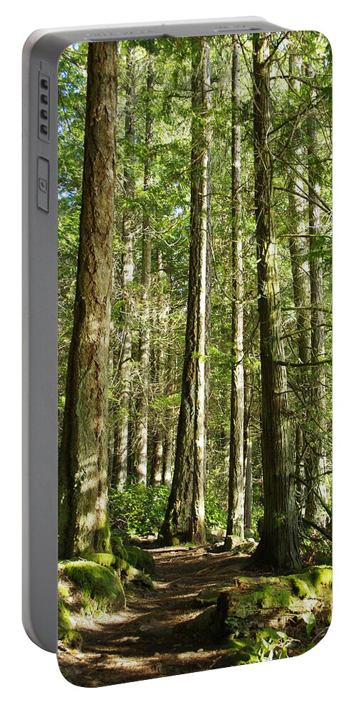 East Sooke Park Portable Battery Charger featuring the photograph East Sooke Park Trail by Marilyn Wilson