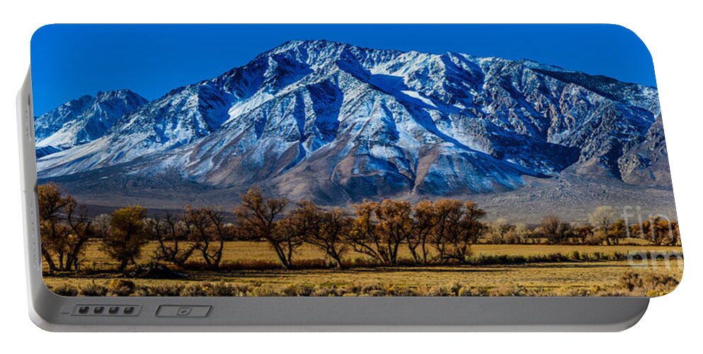 Eastern Sierra Portable Battery Charger featuring the photograph Eastern Sierra Nevada Panorama - Bishop - California by Gary Whitton