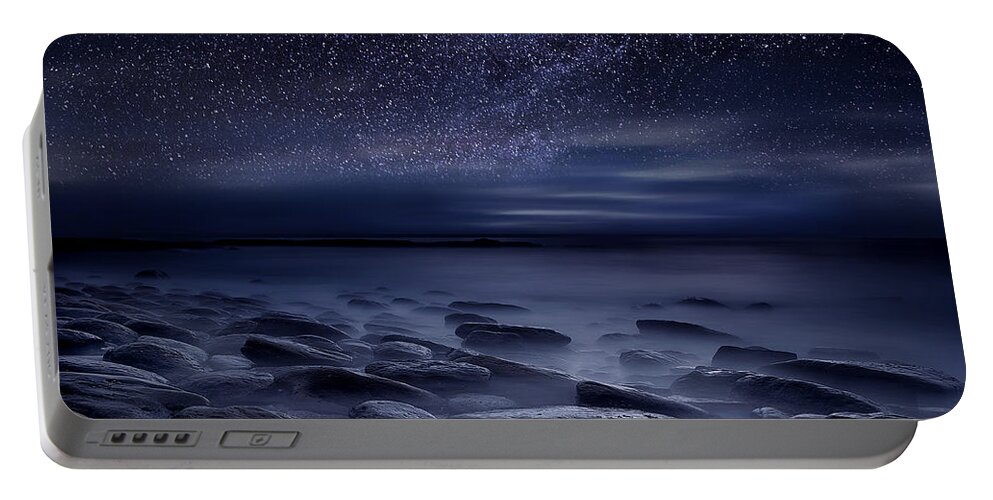 Night Portable Battery Charger featuring the photograph Echoes of the unknown by Jorge Maia