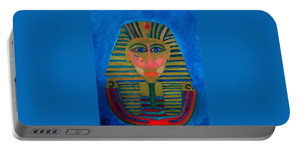 Colette Portable Battery Charger featuring the painting Egypt Ancient by Colette V Hera Guggenheim