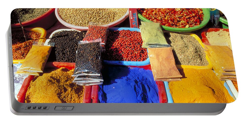 Spices Portable Battery Charger featuring the photograph Egyptian Spice Market by Adam G. Sylvester