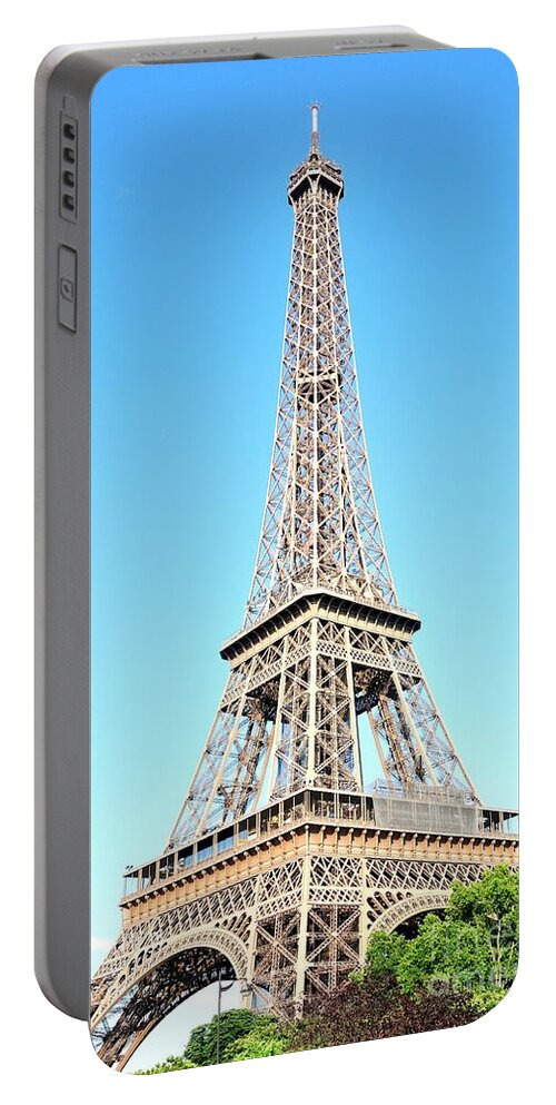 Eiffel Tower Portable Battery Charger featuring the photograph Eiffel Tower by Joe Ng