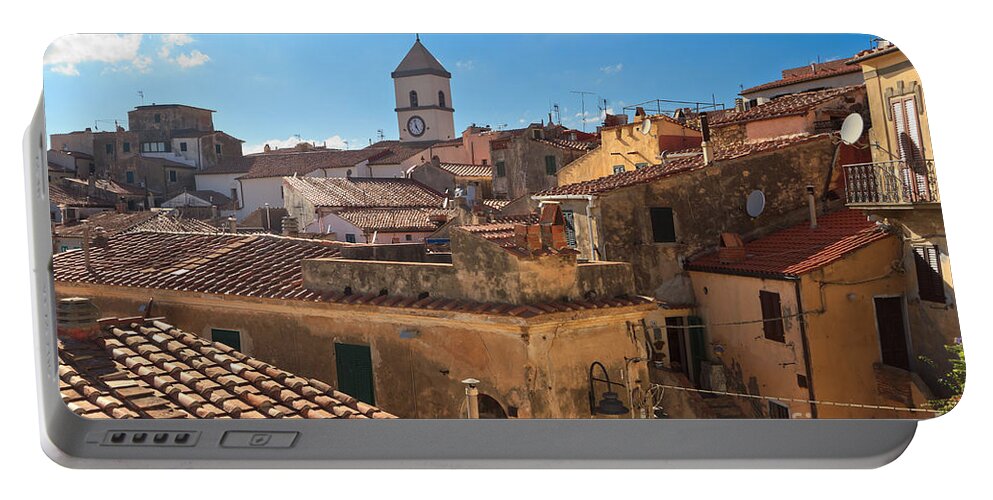 Tuscany Portable Battery Charger featuring the photograph Elba Island - Capoliveri by Antonio Scarpi