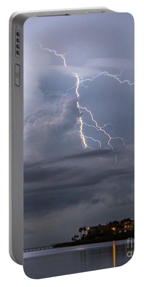 Strike Portable Battery Charger featuring the photograph Electric Cloud by Stephen Whalen