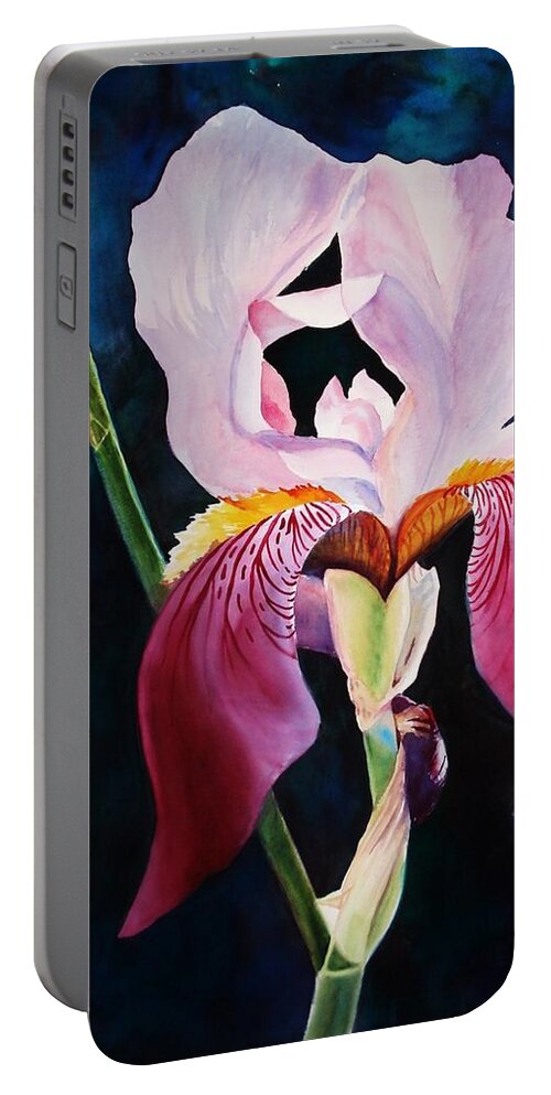 Elegance Portable Battery Charger featuring the painting Elegance by Marilyn Jacobson