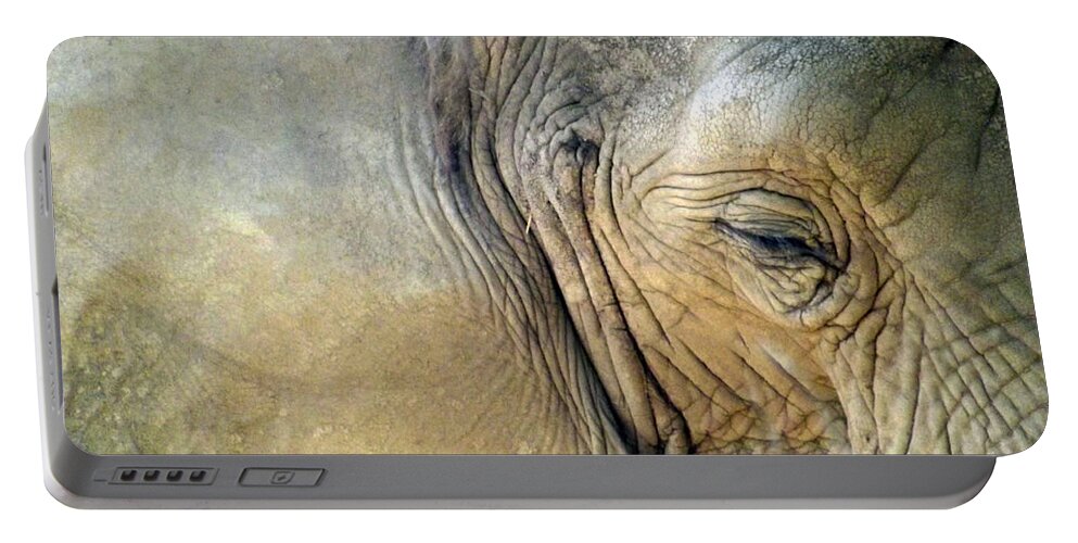 Elephant Portable Battery Charger featuring the photograph Elephant One by Joyce Wasser