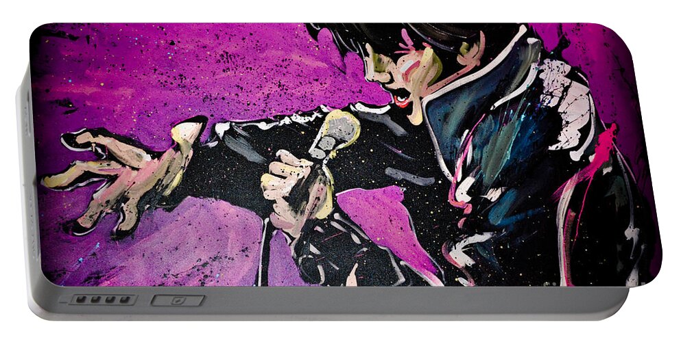 Elvis Portable Battery Charger featuring the photograph Elvis Presley The King by Gary Keesler