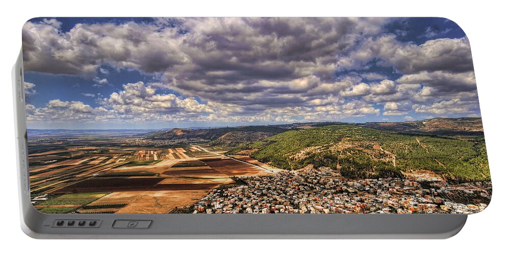 Israel Portable Battery Charger featuring the photograph Emek Israel by Ron Shoshani