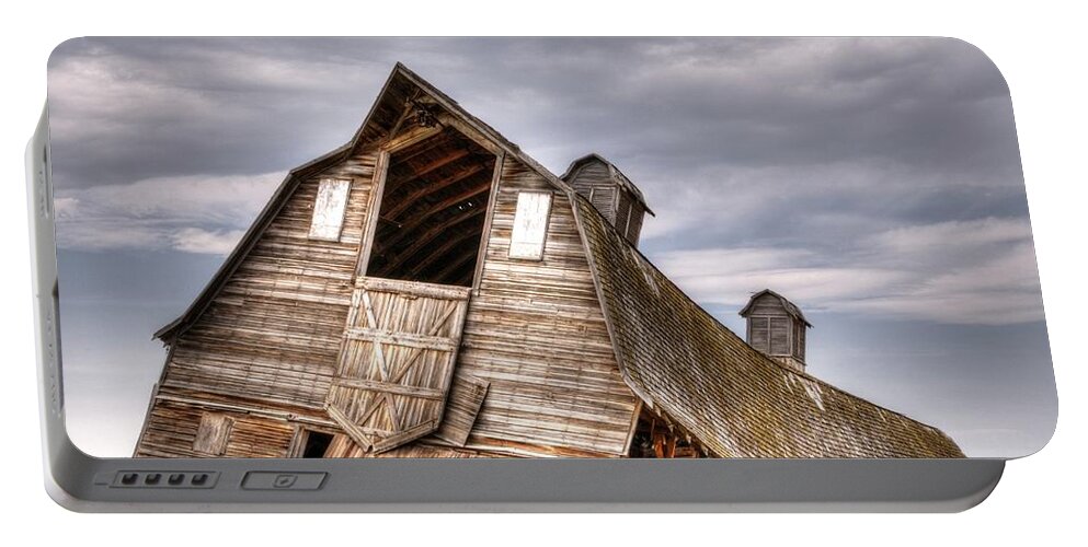 Barn Portable Battery Charger featuring the photograph End of an Era 4 by Vivian Christopher