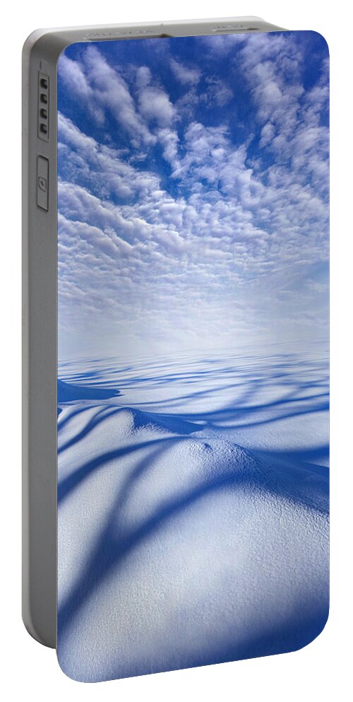 Snow Portable Battery Charger featuring the photograph Endless by Phil Koch