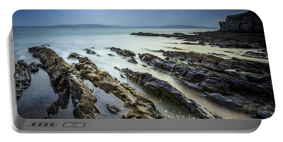 Ares Portable Battery Charger featuring the photograph Estacas Cove in Ares Estuary Galicia Spain by Pablo Avanzini