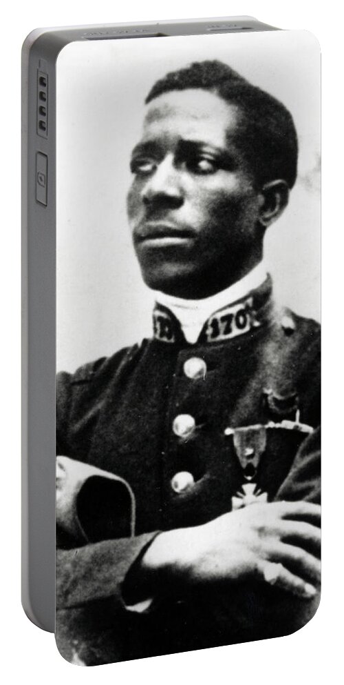 Aviation Portable Battery Charger featuring the photograph Eugene Bullard, Wwi American Pilot by Science Source