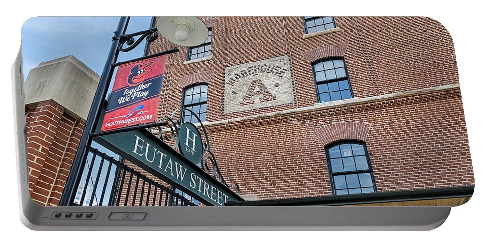 Baltimore Portable Battery Charger featuring the photograph Eutaw Street by Susan Candelario