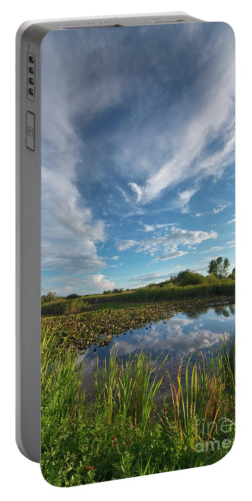 00559203 Portable Battery Charger featuring the photograph Clouds In the Snake River by Yva Momatiuk John Eastcott