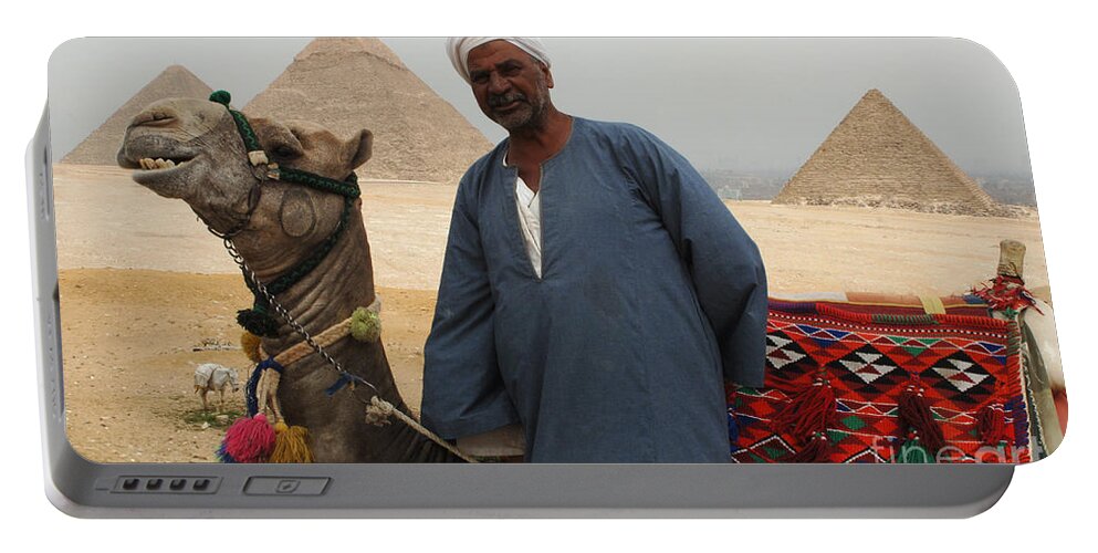 Camel Portable Battery Charger featuring the photograph Everyone Smile by Bob Christopher