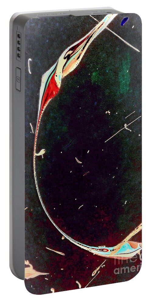 Skin Portable Battery Charger featuring the painting Exploring New Depths by Jacqueline McReynolds