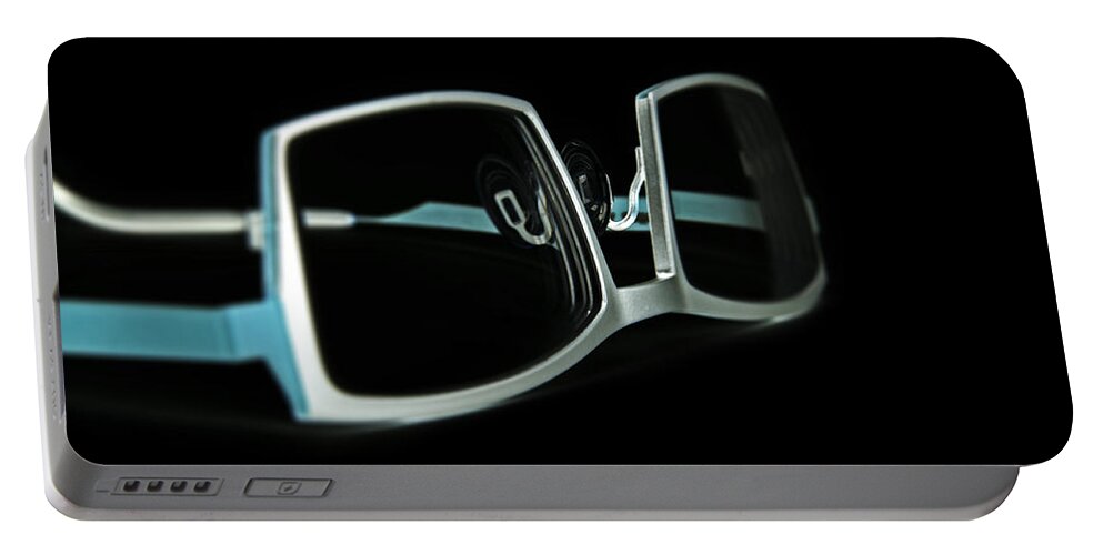 Design Portable Battery Charger featuring the photograph Eyeglasses by Chevy Fleet
