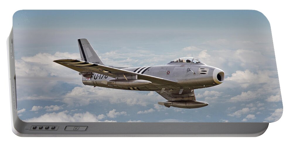 Aircraft Portable Battery Charger featuring the photograph F86 Sabre by Pat Speirs