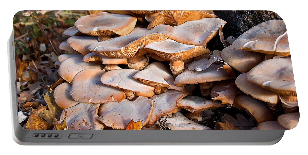 Mushrooms Portable Battery Charger featuring the photograph Fabulous Fungi by Kathleen Bishop