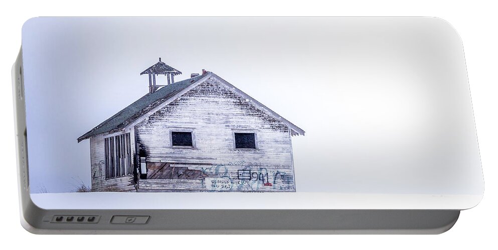 Abandoned Building Portable Battery Charger featuring the photograph Fade to White by Albert Seger