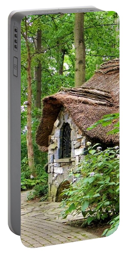 Cottage Portable Battery Charger featuring the photograph Fairy Cottage by Jean Goodwin Brooks