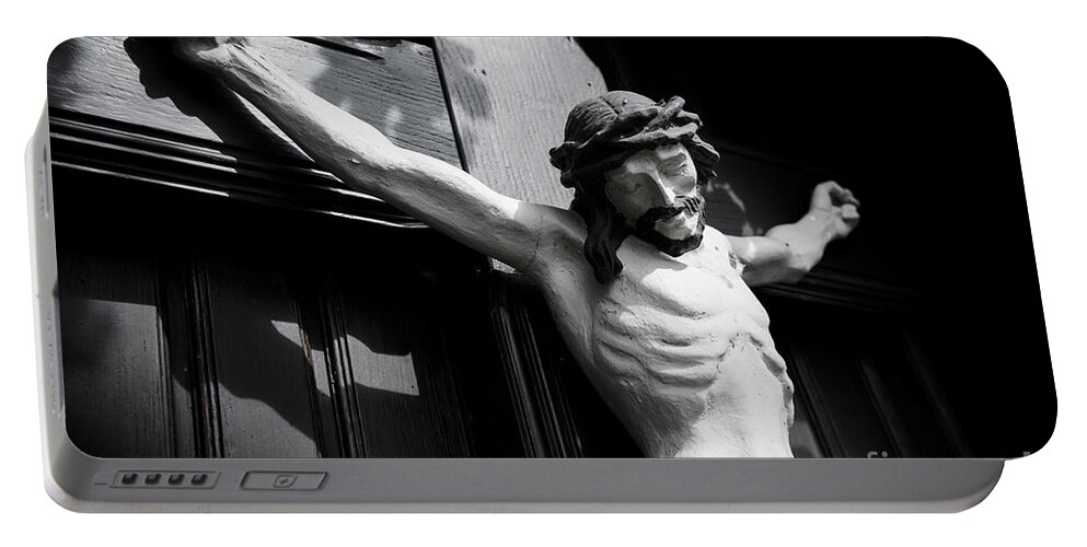 Christ Portable Battery Charger featuring the photograph Faith2 by Hannes Cmarits