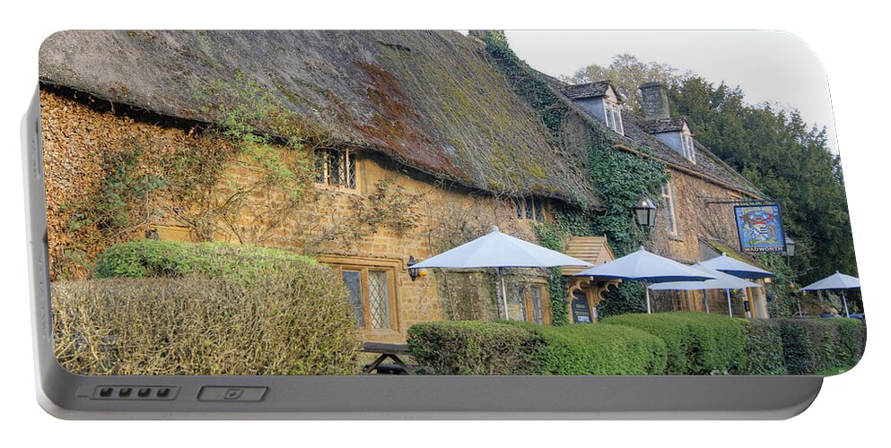 Pub Portable Battery Charger featuring the photograph Falkland Arms Pub by David Birchall