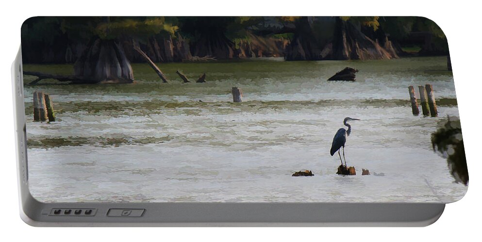 Lake Portable Battery Charger featuring the photograph Fall at Reelfoot Lake by Bonnie Willis