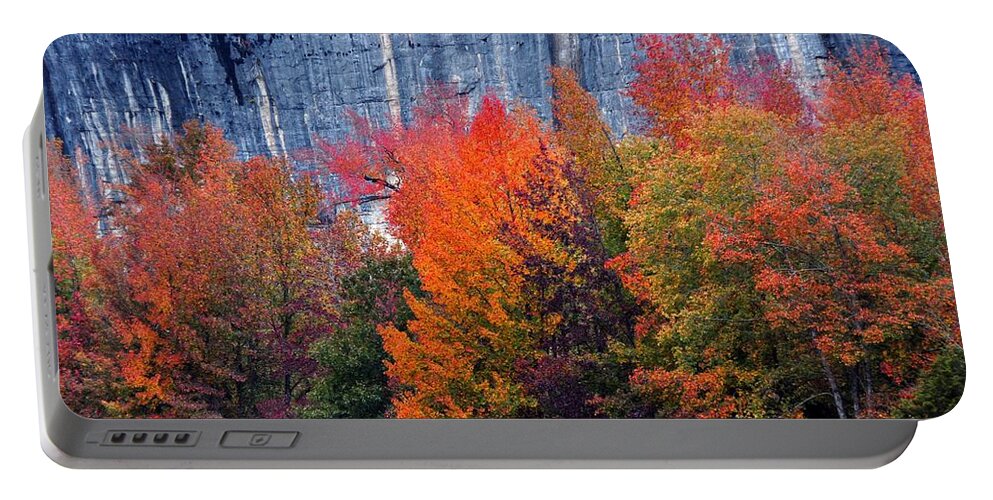 Buffalo River Portable Battery Charger featuring the photograph Fall At Steele Creek by Marty Koch