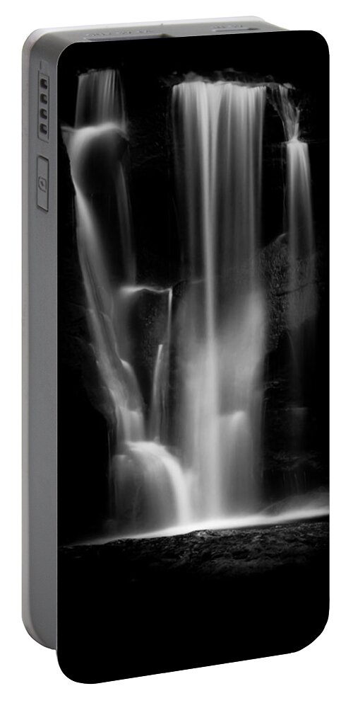 Waterfall Portable Battery Charger featuring the photograph Falling Light by Shane Holsclaw