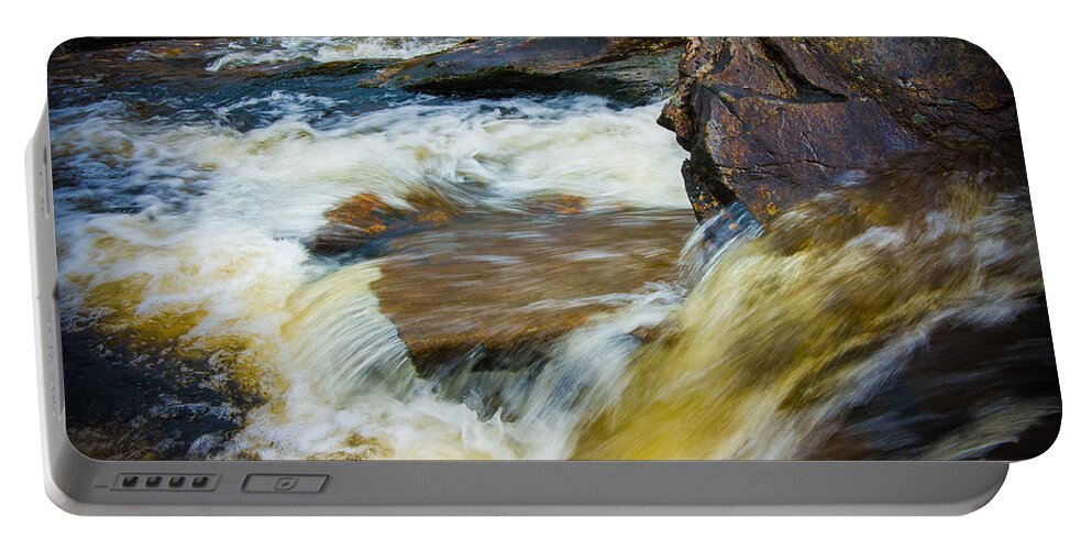 Branch Portable Battery Charger featuring the photograph Falls of Dochart Scotland by Mark Llewellyn