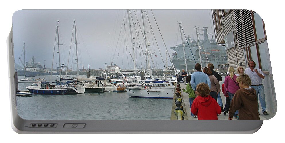 Falmouth Portable Battery Charger featuring the photograph Falmouth Harbour - 02 by Rod Johnson