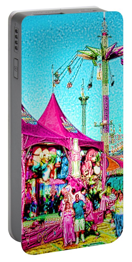 Best Of Show Portable Battery Charger featuring the digital art Fantasy Fair by Jennie Breeze