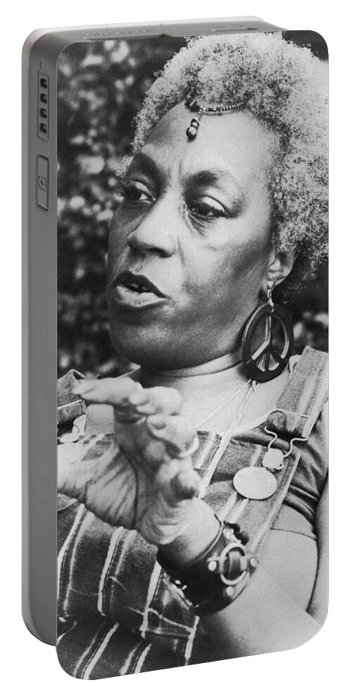 1970s Portable Battery Charger featuring the photograph Feminist Florynce Kennedy by Underwood Archives