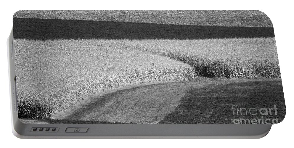 Fields Portable Battery Charger featuring the photograph Corn Fields near Madison, WI by Steven Ralser