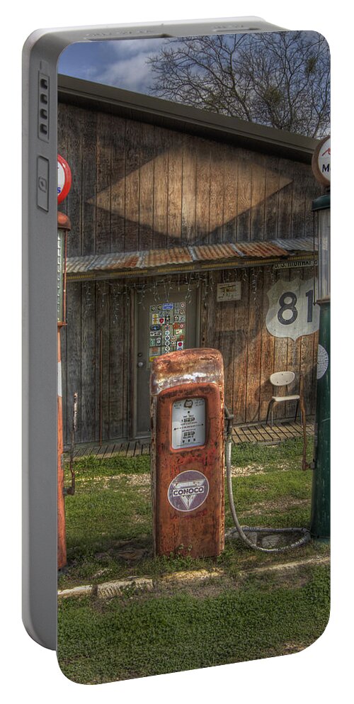 Automobile Portable Battery Charger featuring the photograph Fill 'Er Up by David and Carol Kelly