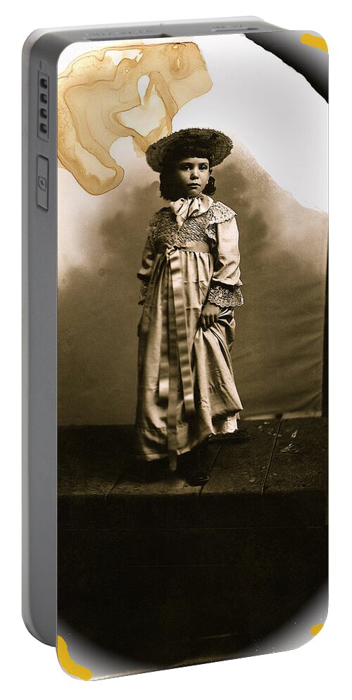 Film Homage Edwin S. Porter Alice's Adventure In Wonderland 1910 Tucson Arizona C.1910-2008 Portable Battery Charger featuring the photograph Film homage Edwin S. Porter Alice's Adventure in Wonderland 1910 Tucson AZ c.1910-2008 by David Lee Guss