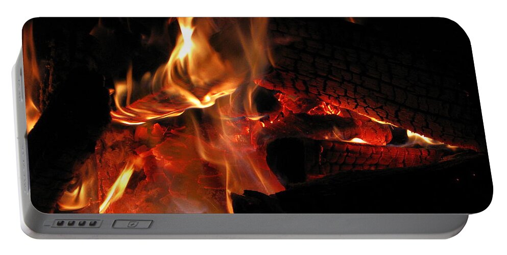 Fire Portable Battery Charger featuring the photograph Fire Coals by Michael Krek