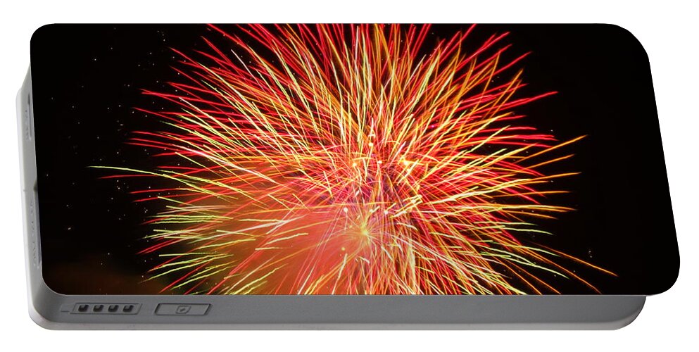 Fireworks Portable Battery Charger featuring the photograph Fireworks by Michael Porchik