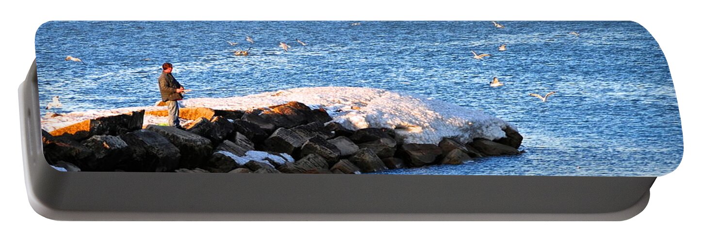 Cove Portable Battery Charger featuring the photograph Fishermans Cove by Frozen in Time Fine Art Photography